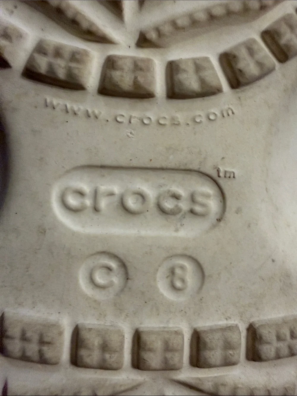 CROCS cream kids